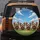 Five Fluffy Yorkshire Terriers Wildflowers Sky - Dog Lover Gift Spare Tire Cover - 5
