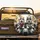 Husky Dogs Aviator Sunglasses Tropical Street Scene - Adventure Lover Gift Spare Tire Cover - 2