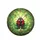 Red Ladybug Green Leaves Vines Floral - Nature Lover Outdoor Decor Gift Spare Tire Cover - 4