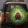 Red Ladybug Green Leaves Vines Floral - Nature Lover Outdoor Decor Gift Spare Tire Cover - 5