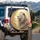 Majestic White Lion Flowing Mane Golden Cloudscape - Outdoor Lifestyle Gift Spare Tire Cover - 3