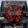 Realistic Red Dragonfly Translucent Wings Lush Red Lilies Starry Sky - Wildlife Lover Gift Spare Tire Cover - 1