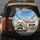 Fluffy White Dogs Car Road Trip with Sunglasses - Travel Essentials Dog Lover Gift Spare Tire Cover - 5