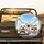 Fluffy White Dogs Car Road Trip with Sunglasses - Travel Essentials Dog Lover Gift Spare Tire Cover - 2