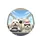 Fluffy White Dogs Car Road Trip with Sunglasses - Travel Essentials Dog Lover Gift Spare Tire Cover - 4