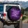 Glowing Purple Butterflies Nebula Deep Space Stars - Night Sky Cosmic Lover Gift Spare Tire Cover - 3