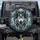 Wolf Head Aquamarine Gemstone Tribal Headdress - Wildlife Lover Gift Spare Tire Cover - 1