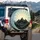 Majestic Mountain Peaks Rising Sun Birds Pine Trees - Outdoor Adventure Gift Spare Tire Cover - 3