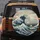 Hokusai Great Wave Kanagawa Mount Fuji Ocean Waves - Travel Decor Gift Spare Tire Cover - 5