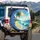Tropical Palm Tree Beach Ocean Waves Golden Sand - Outdoor Adventure Gift Spare Tire Cover - 3