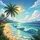 Tropical Palm Tree Beach Ocean Waves Golden Sand - Outdoor Adventure Gift Spare Tire Cover - 6