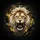 Roaring Lion Head Gold Splashes - Wildlife Lover Gift for Adventure Seeker Spare Tire Cover - 6