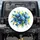 Deep Blue Sky Blue Yellow Teal Green Flowers Blossoms Leaf Shapes - Home Decor Gift Spare Tire Cover - 1