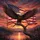 Bald Eagle American Flag Mountain Water Sunset - Independence Day Gift for Veterans Spare Tire Cover - 6