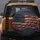 Weathered American Flag Golden Stars - Independence Day Gift for Veterans Spare Tire Cover - 5