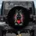 French Bulldog Sitting Red Heart - Everyday Dog Lover Car Decor Gift for Pet Owners Spare Tire Cover - 1