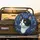 Tuxedo Cat Swirling Foliage - Home Decor Gift for Cat Lover Spare Tire Cover - 2