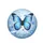 Brilliant Iridescent Blue Morpho Butterfly Diamonds Gemstones - Nature Lover Gift Spare Tire Cover - 4