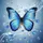 Brilliant Iridescent Blue Morpho Butterfly Diamonds Gemstones - Nature Lover Gift Spare Tire Cover - 6