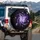 Butterflies Night Sky Purple Ribbons - Home Decor Gift for Butterfly Lovers Spare Tire Cover - 3