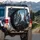 Doberman Biker Dogs Mirrored Aviator Urban Vista - Car Enthusiast Dog Lover Gift Spare Tire Cover - 3