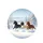 Black White Chestnut Galloping Horses Deep Snow Winter Forest - Wildlife Lover Gift Spare Tire Cover - 4
