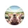 Comical Sheep Gathering Rural Hills - Farmhouse Decor Gift for Sheep Lovers Spare Tire Cover - 4