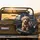 Small Golden-Brown Puppy Bright Eyes Dark Upholstery Interior - Dog Lover Gift Spare Tire Cover - 2