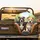 Happy Pit Bull Dogs Car Interior Outdoor Scene - Dog Lover Gift for Pit Bull Lovers Spare Tire Cover - 2