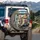 Four Shiba Inus Driving Urban Journey - Adventure Road Trip Dog Lover Gift Spare Tire Cover - 3