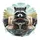 Mischievous Raccoon Steering Wheel - Wildlife Lover Gift for Drivers Spare Tire Cover - 6