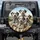 Four Dalmatian Dogs Spotted Coats Amber Eyes Rolling Hills Scenic Vista - Dog Lover Gift Spare Tire Cover - 1