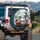 Santa Skeletons Driving Christmas Gift - Winter Holiday Road Trip Spare Tire Cover - 3