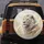 White Lion Head Golden Eyes Flowing Fur Ethereal Gold Swirls - Wildlife Lover Gift Spare Tire Cover - 5