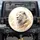 White Lion Head Golden Eyes Flowing Fur Ethereal Gold Swirls - Wildlife Lover Gift Spare Tire Cover - 1
