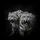 Black Spotted Snow Leopards Fierce Snarl Portrait - Wildlife Lover Gift for Animal Lover Spare Tire Cover - 6