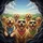 Jubilant Golden Retrievers Sunglasses Verdant Hills Vista - Outdoor Dog Lover Gift Spare Tire Cover - 6