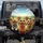 Jubilant Golden Retrievers Sunglasses Verdant Hills Vista - Outdoor Dog Lover Gift Spare Tire Cover - 1