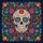 Calavera Sugar Skull adorned with Flowers and Swirling Vines - Boho Home Decor Gift Spare Tire Cover - 6