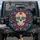 Calavera Sugar Skull adorned with Flowers and Swirling Vines - Boho Home Decor Gift Spare Tire Cover - 1