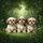 Cream Brown Shih Tzu Dogs Green Park Scene - Pet Owner Car Accessory Gift Spare Tire Cover - 6