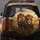 Lions Red Sunglasses Savanna Foliage - Adventure Lover Gift Spare Tire Cover - 5