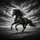 Black Horse Galloping Wind Swept Mane Cloud Sky Expansive Plain - Horse Rider Gift Spare Tire Cover - 6