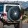 Dark Reflective Shattered Glass Fracture Spiderweb - Travel Essentials Spare Tire Cover - 3