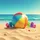 Beach Ball Flip Flops Ocean Sand - Summer Travel Essentials Spare Tire Cover - 6