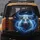 Majestic White Bull Head Lightning Electric Blue Cosmic Nebula - Wildlife Lover Gift Spare Tire Cover - 5