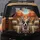 Pit Bull Dogs Car Ride Autumn Landscape - Open Road Adventure Gift for Dog Lovers Spare Tire Cover - 5