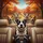 Pit Bull Dogs Car Ride Autumn Landscape - Open Road Adventure Gift for Dog Lovers Spare Tire Cover - 6