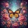 Butterfly Peonies Blossoms Enchanted Garden - Garden Lover Gift Spare Tire Cover - 6