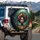 Young Woman Floral Crown Butterflies Dragonflies Forest - Home Decor Gift Spare Tire Cover - 3